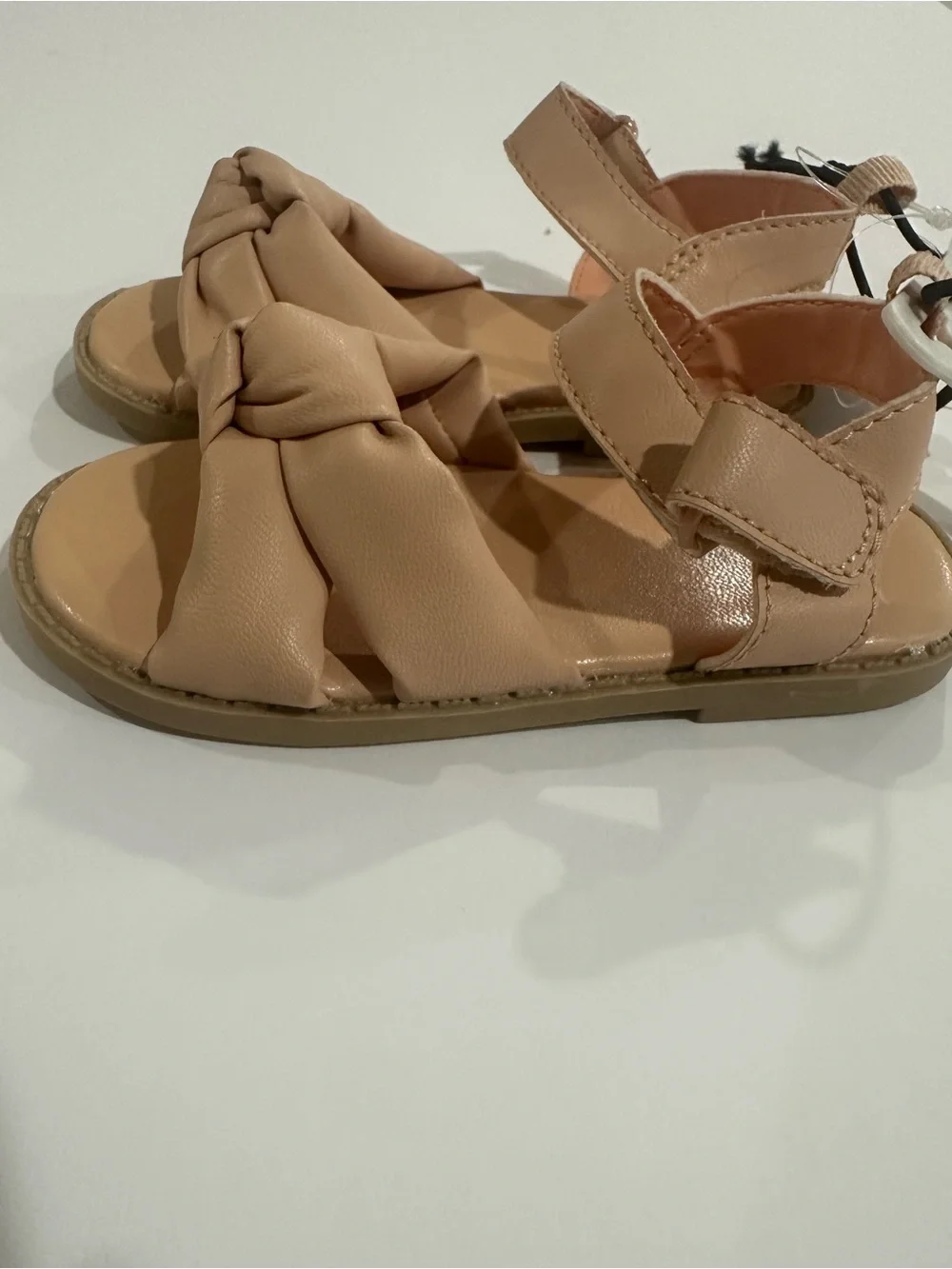 H&M Toddler Neutral Knot-Front Sandals in Beige